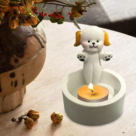 Puppy Warming Paws Candle Holder - Avenue Treasures