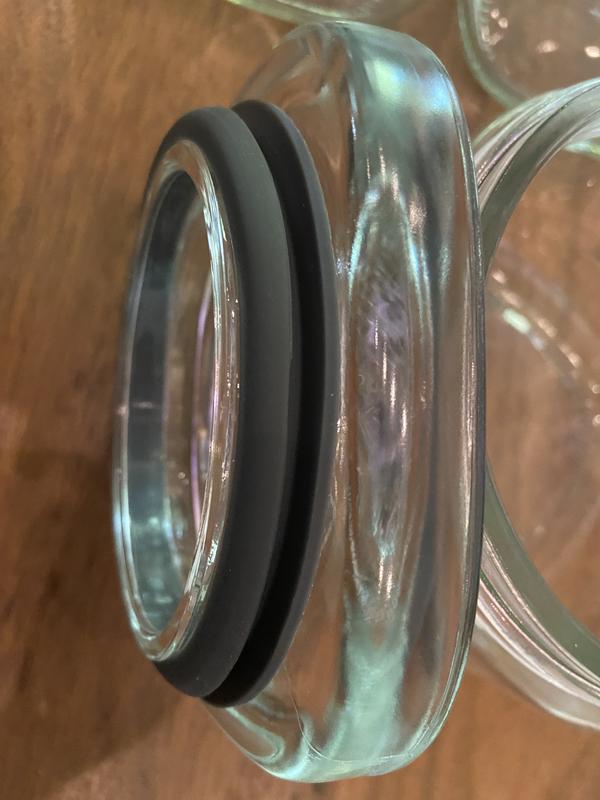 Ball Glass Storage Latch Jars 3-Pack Airtight Seal Lids Stackable Kitchen Pantry - Avenue Treasures