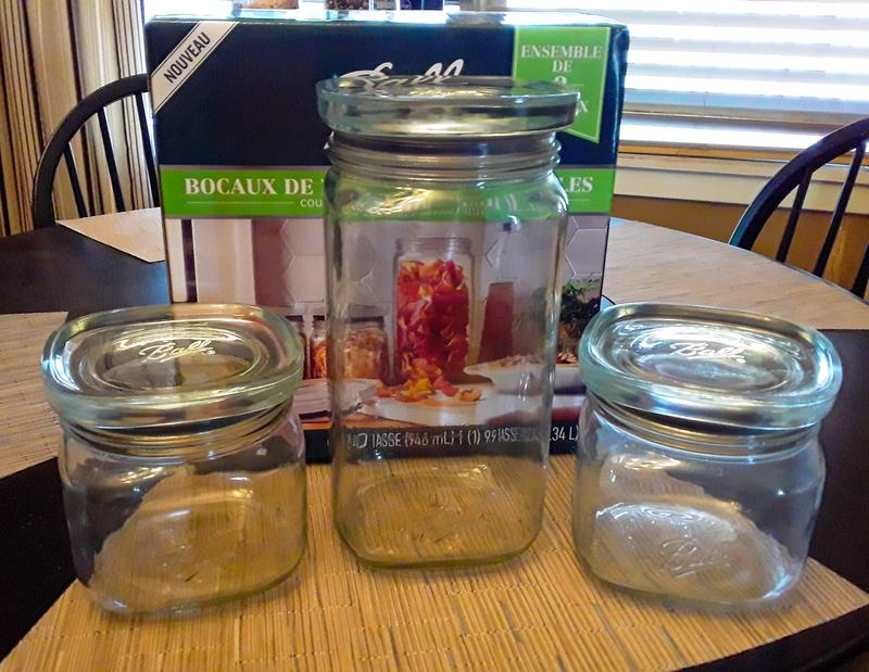 Ball Glass Storage Latch Jars 3-Pack Airtight Seal Lids Stackable Kitchen Pantry - Avenue Treasures