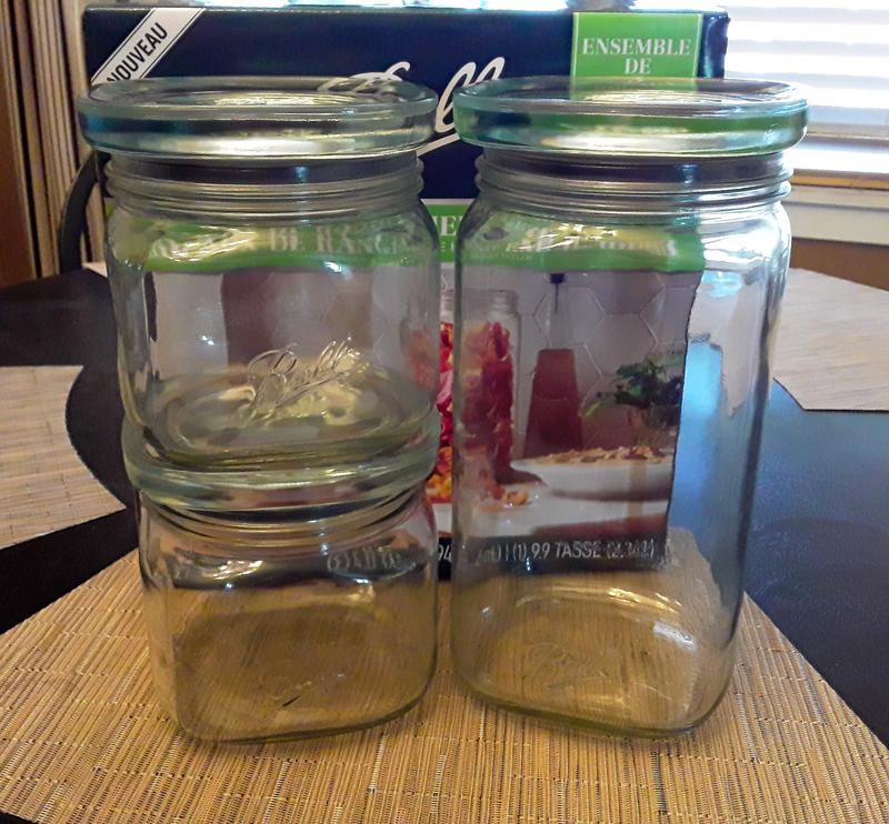 Ball Glass Storage Latch Jars 3-Pack Airtight Seal Lids Stackable Kitchen Pantry - Avenue Treasures