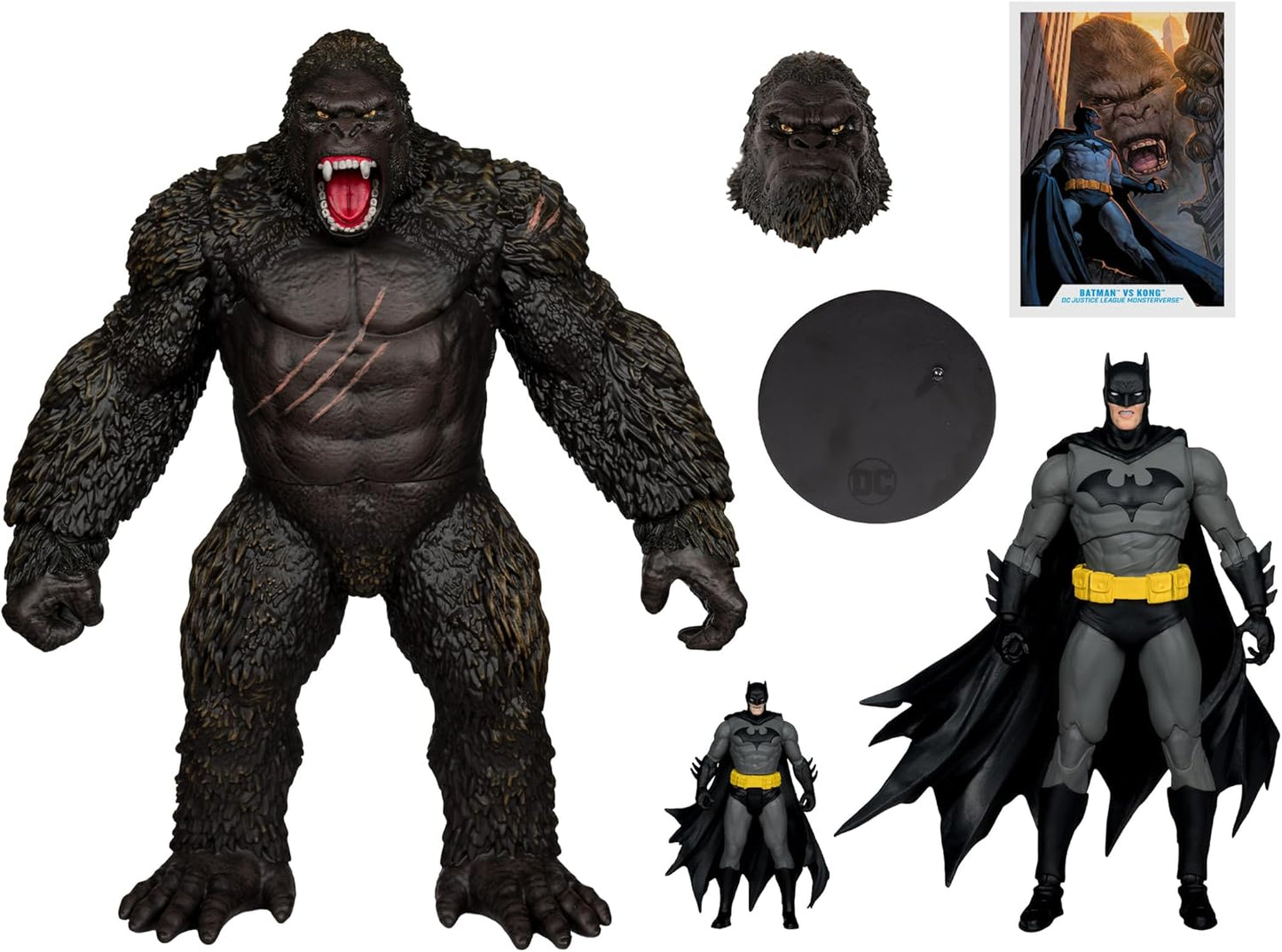 McFarlane Toys - DC Multiverse Batman vs. Kong (Justice League vs. Godzilla vs. Kong) 2pk - Avenue Treasures