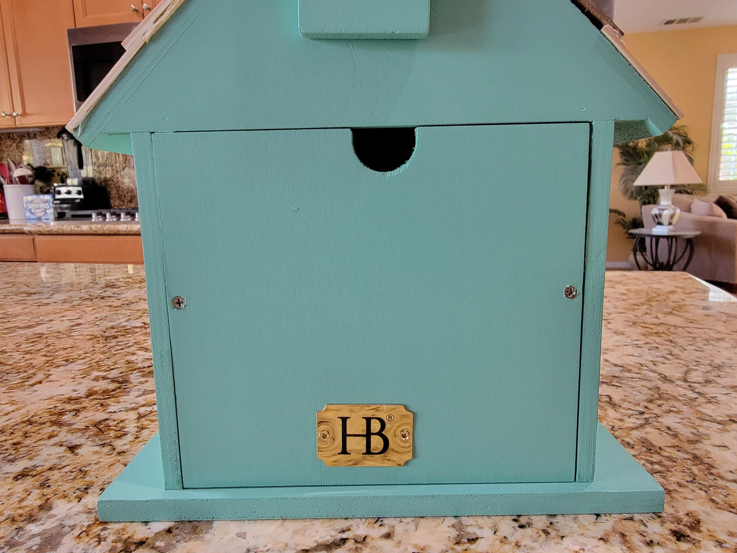 Modern Home Outdoor Wooden Birdhouse - Country Colonial Cottage Home with Porch - Avenue Treasures