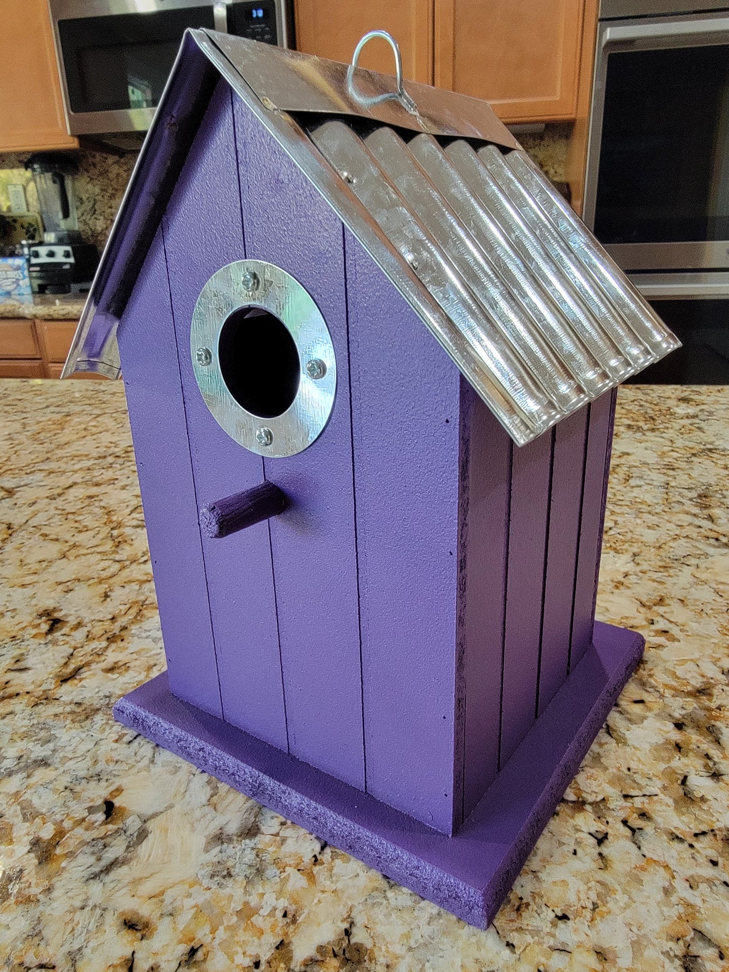 Tin Roof Wooden Outdoor Birdhouses, Cedar Wood - Avenue Treasures