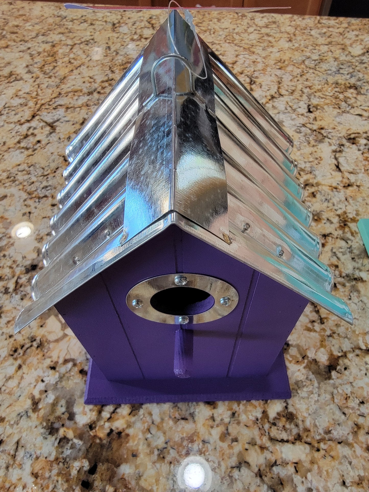 Tin Roof Wooden Outdoor Birdhouses, Cedar Wood - Avenue Treasures