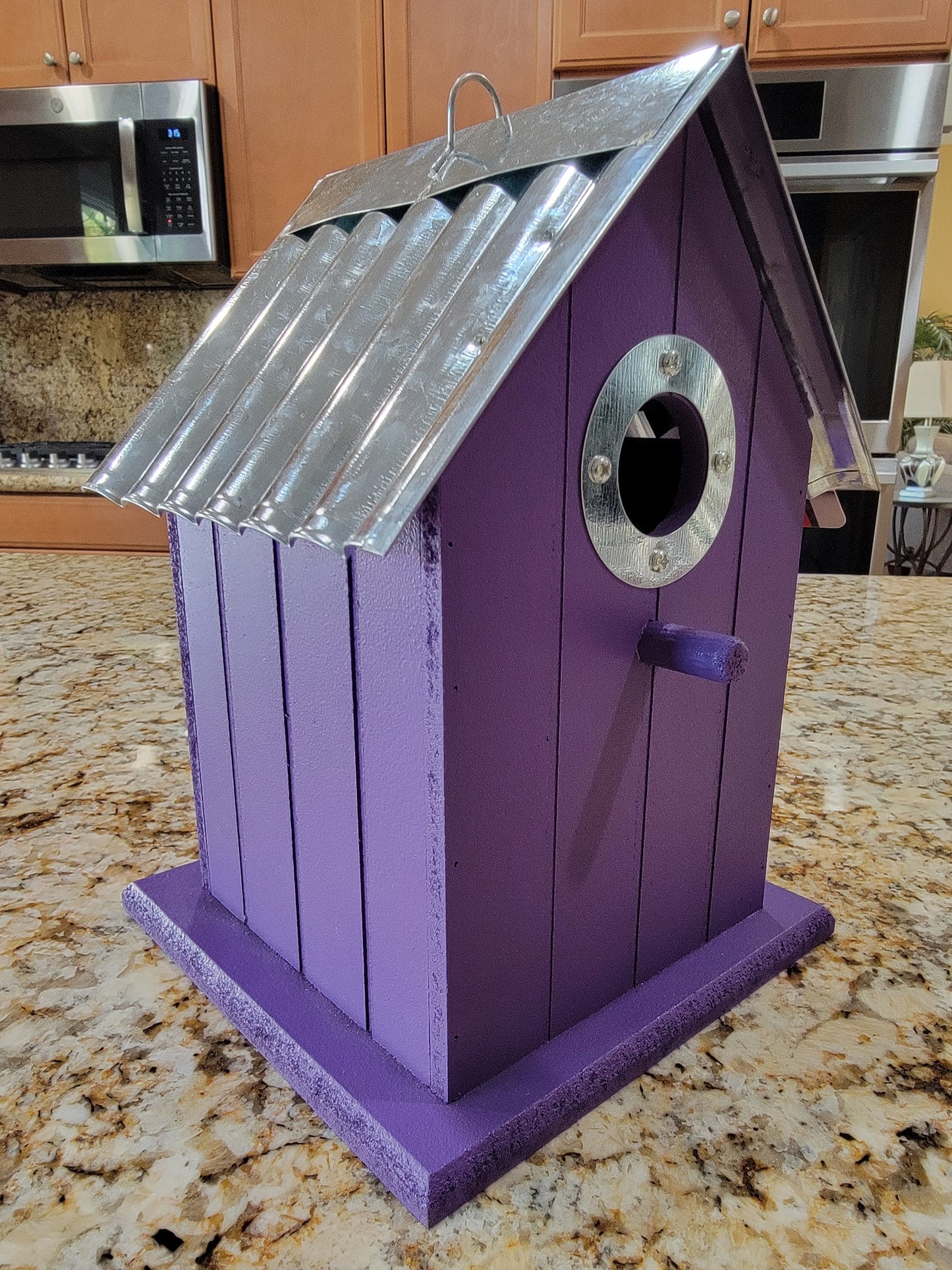 Tin Roof Wooden Outdoor Birdhouses, Cedar Wood - Avenue Treasures