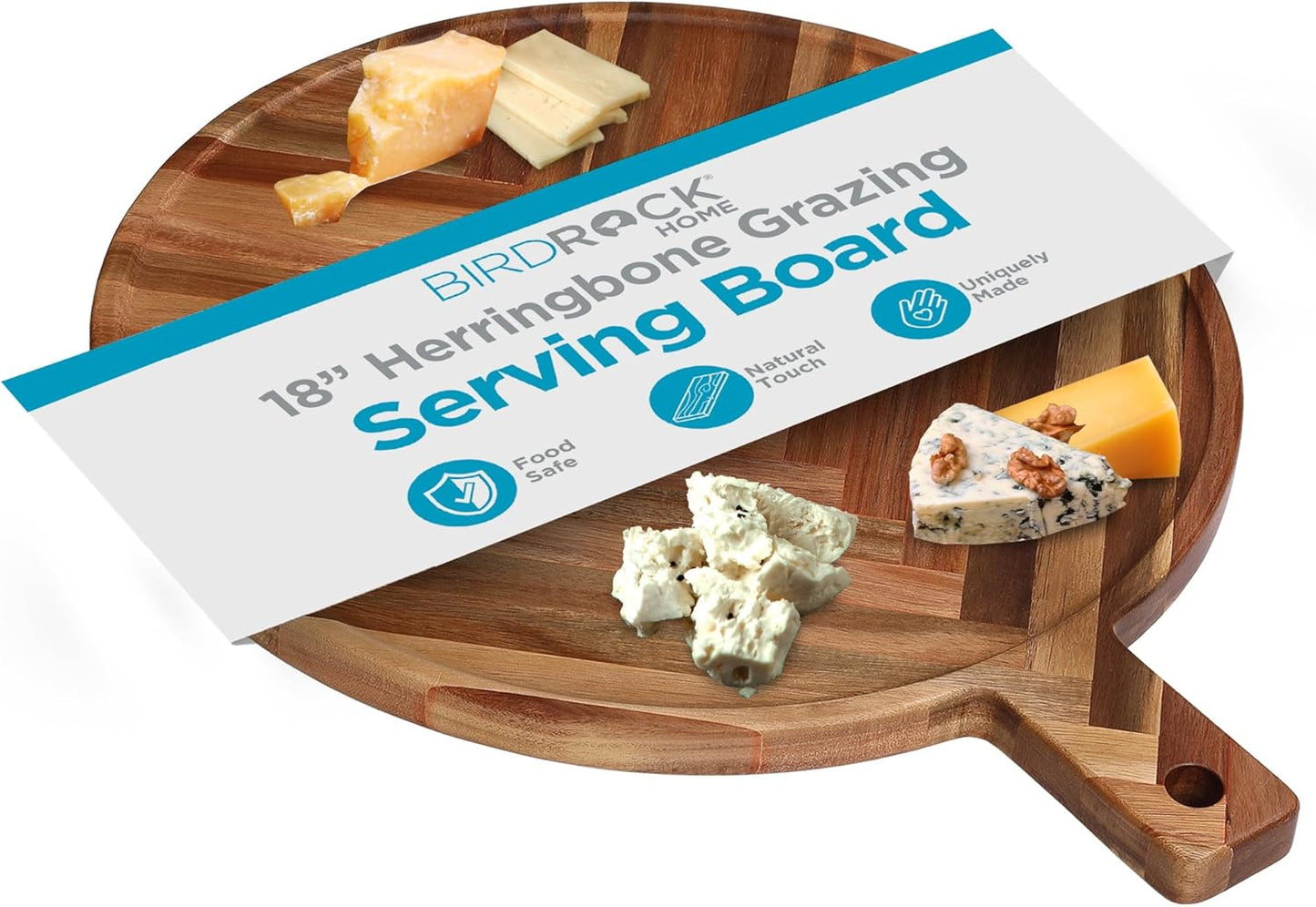 BirdRock Home 18” Herringbone Grazing Board - Avenue Treasures