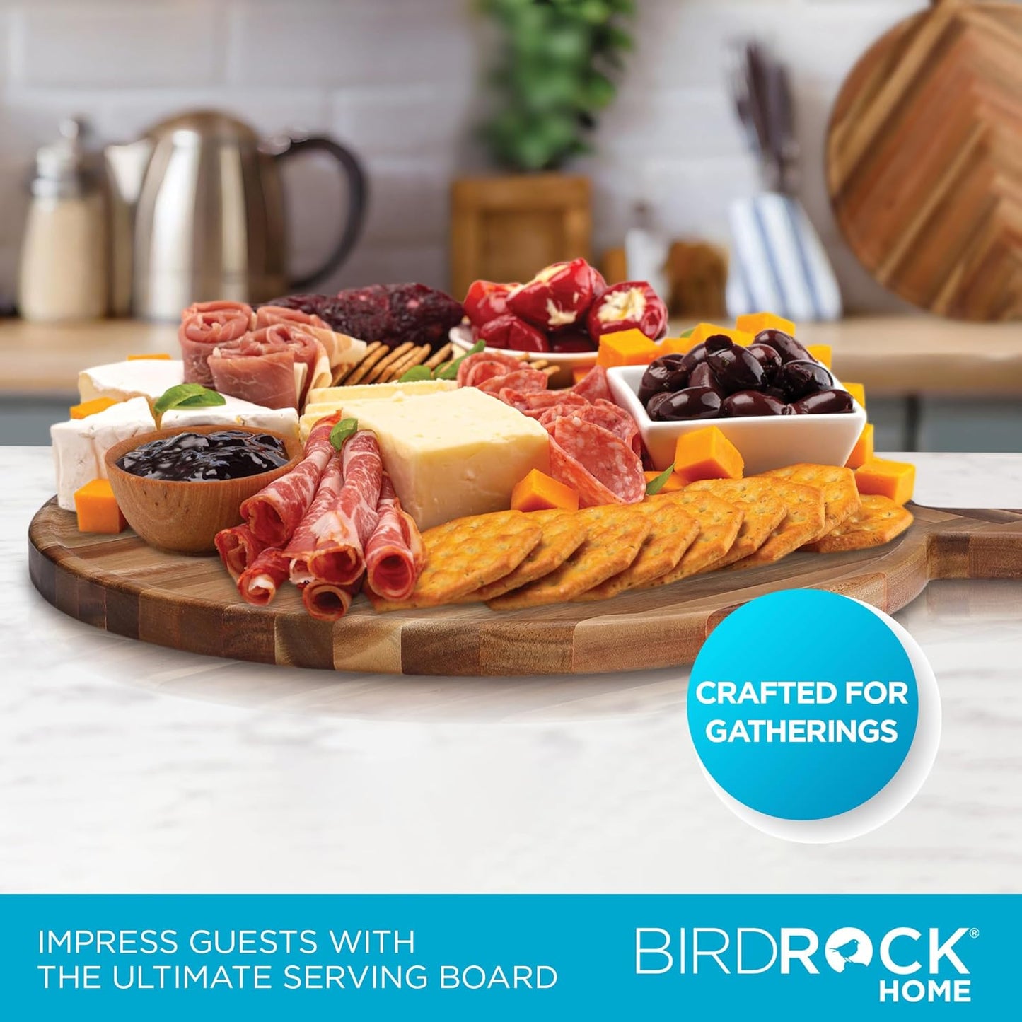 BirdRock Home 18” Herringbone Grazing Board - Avenue Treasures