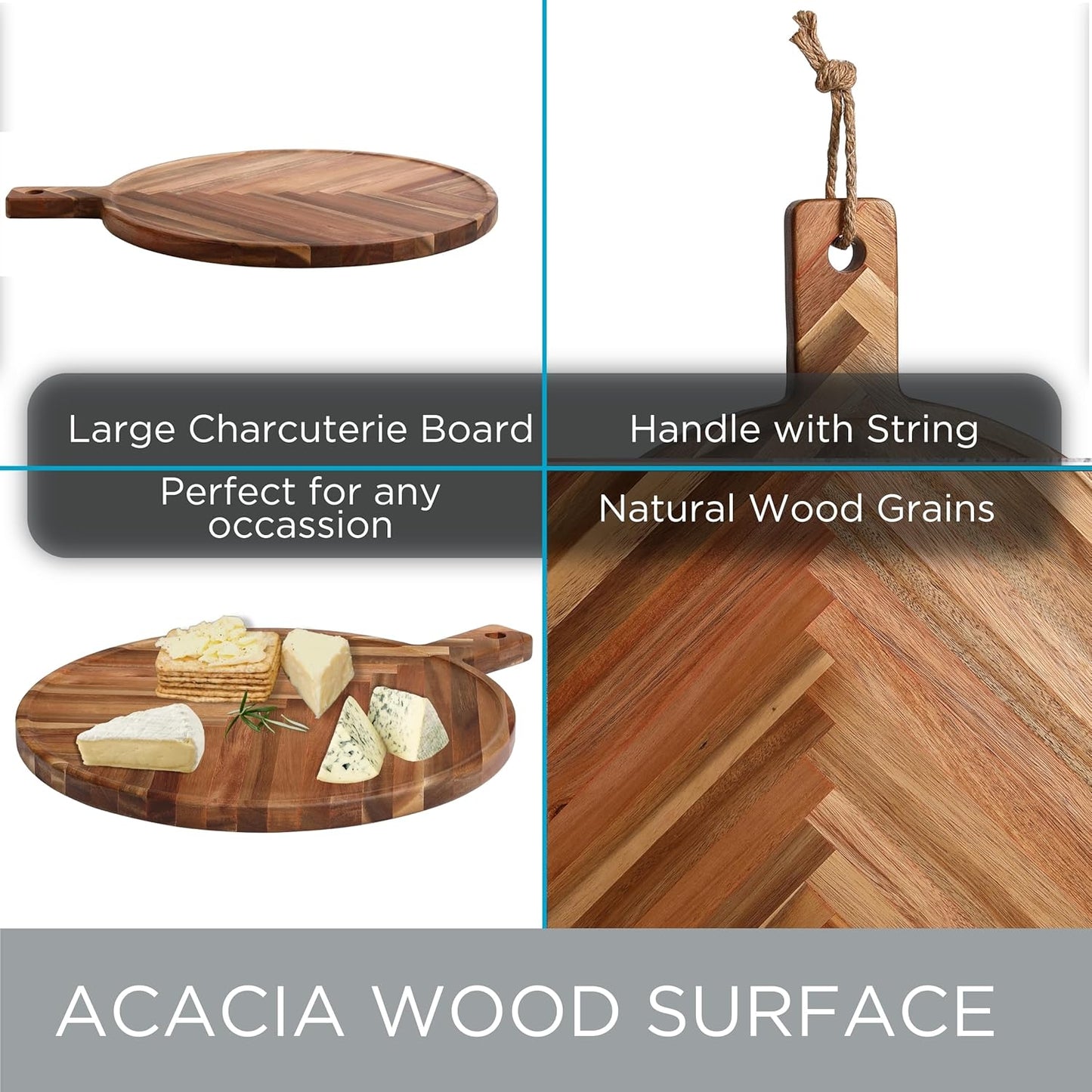BirdRock Home 18” Herringbone Grazing Board - Avenue Treasures
