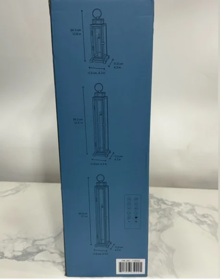 Tower Lantern, LED Tapered Candles with Remote, Set of 3. - Avenue Treasures