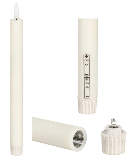 Tower Lantern, LED Tapered Candles with Remote, Set of 3. - Avenue Treasures