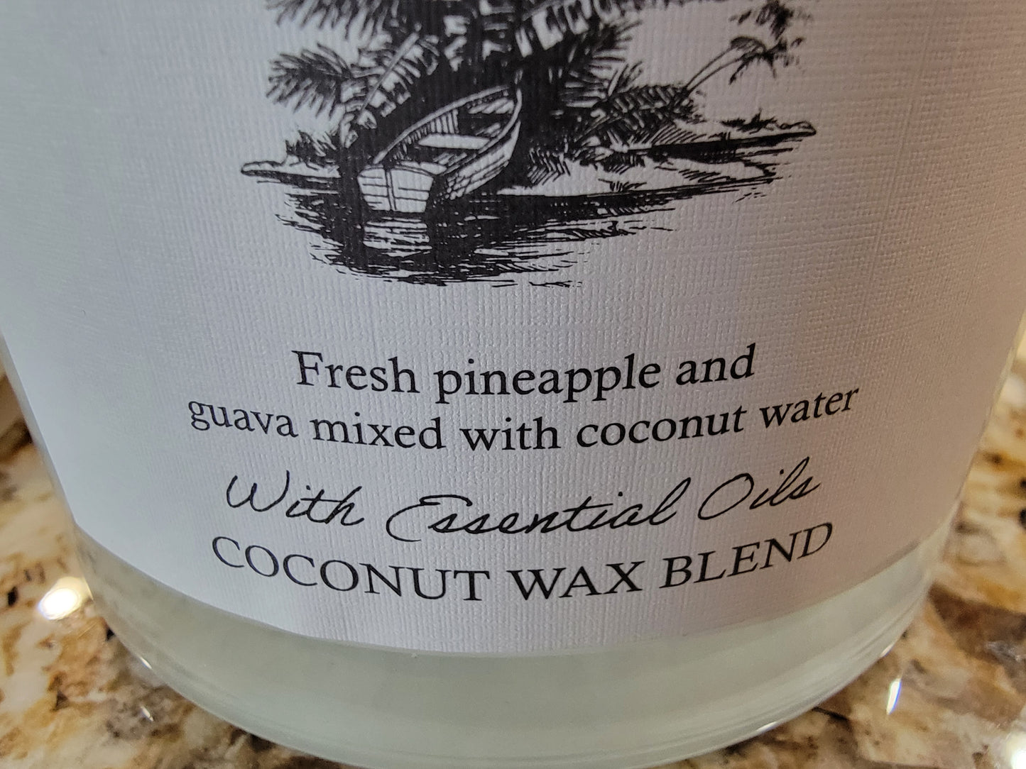 Red Leaf Home Island Reef Scented Candle, 3 wicks (Pineapple Guava Coconut) 11 Oz - Avenue Treasures