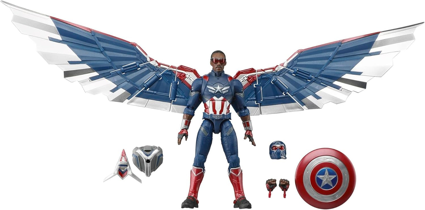 Marvel Legends Series Captain America Collectible Captain America: Brave New World Deluxe 6 Inch Action Figure - Avenue Treasures