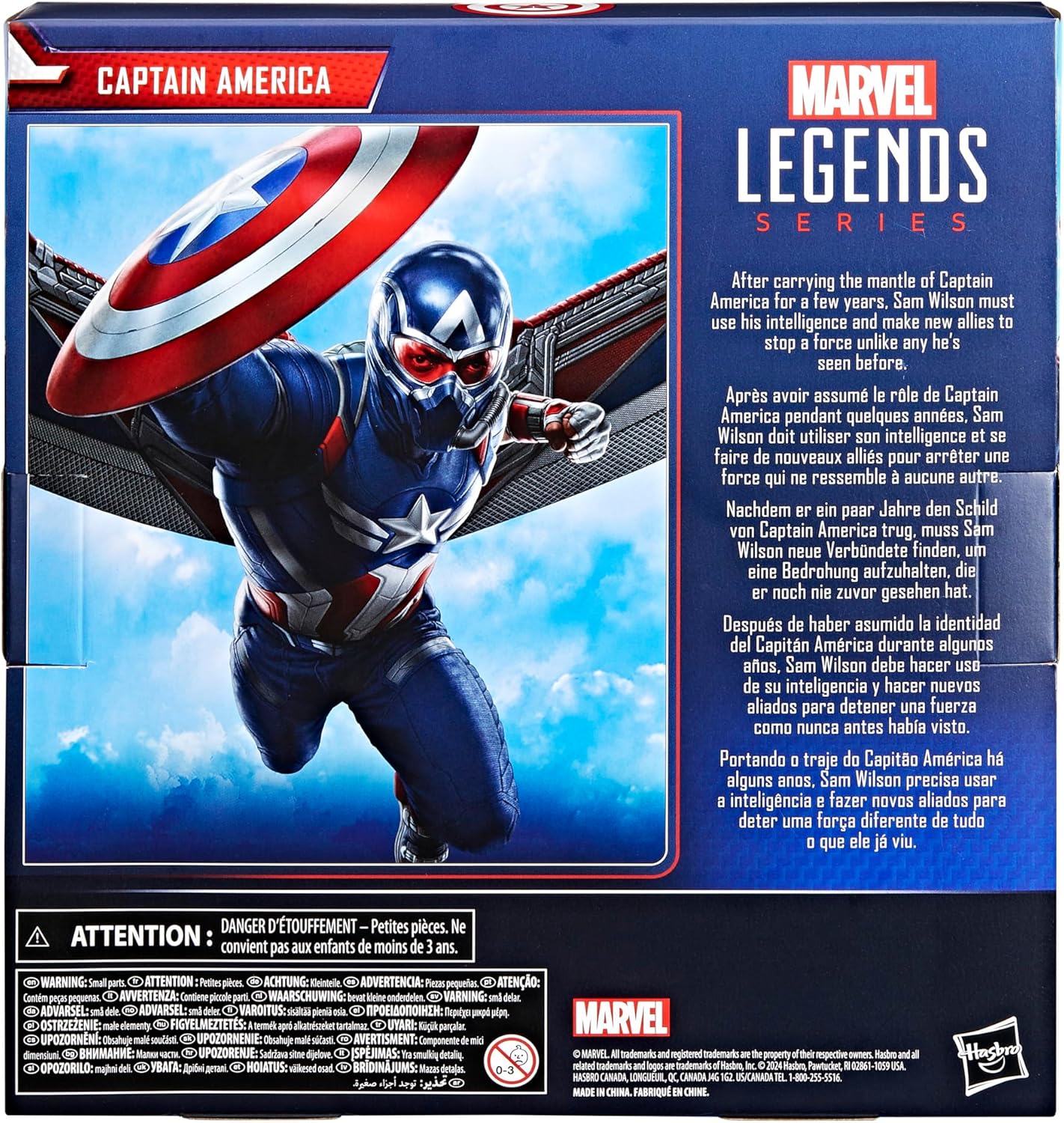 Marvel Legends Series Captain America Collectible Captain America: Brave New World Deluxe 6 Inch Action Figure - Avenue Treasures