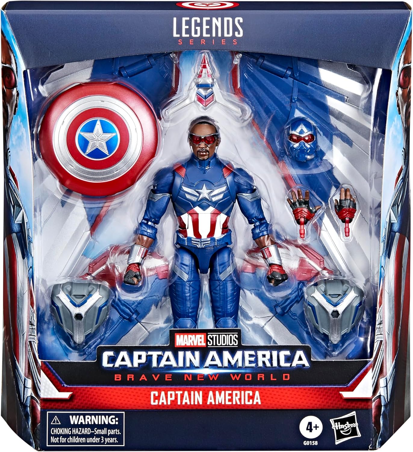 Marvel Legends Series Captain America Collectible Captain America: Brave New World Deluxe 6 Inch Action Figure - Avenue Treasures