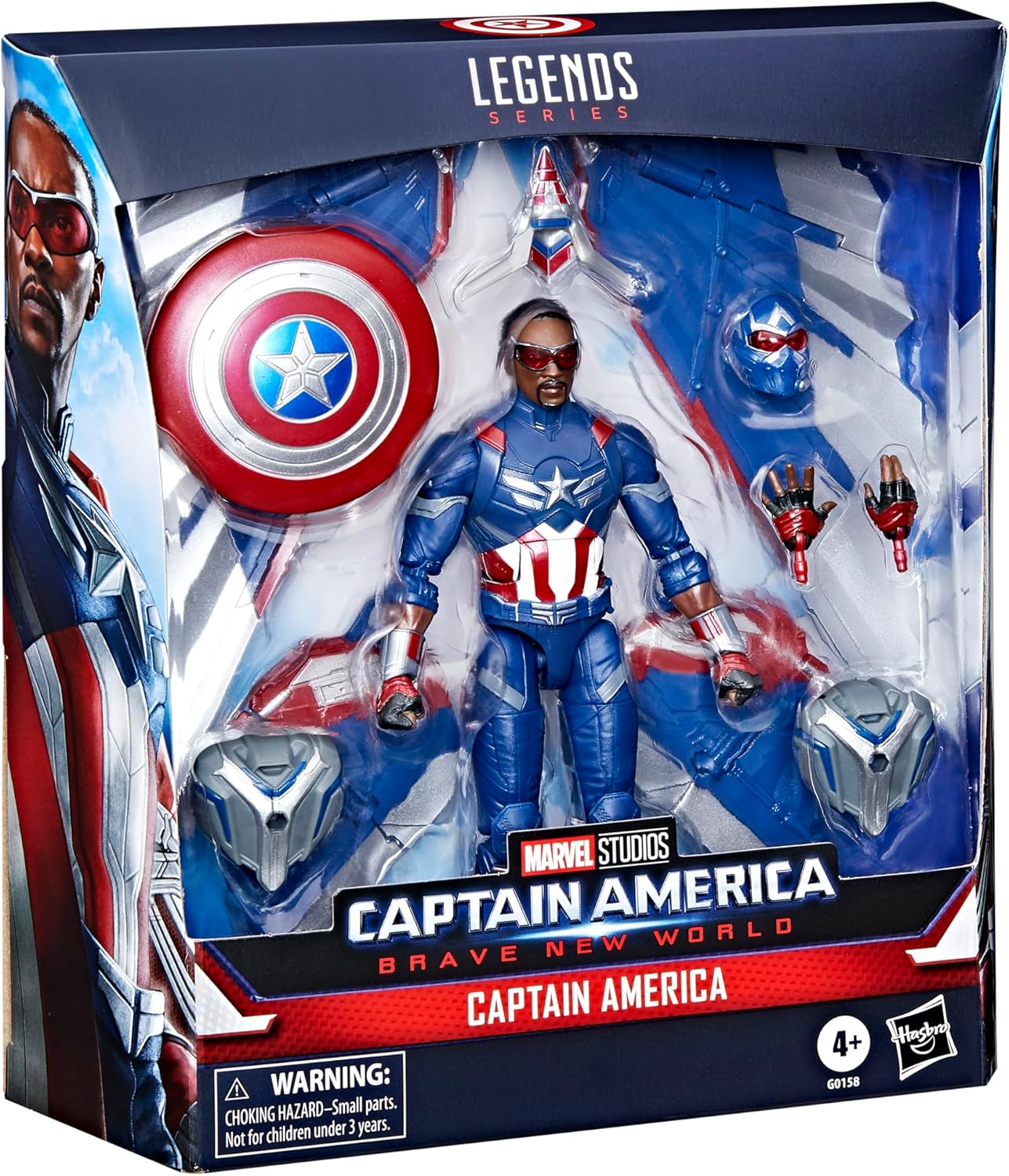 Marvel Legends Series Captain America Collectible Captain America: Brave New World Deluxe 6 Inch Action Figure - Avenue Treasures