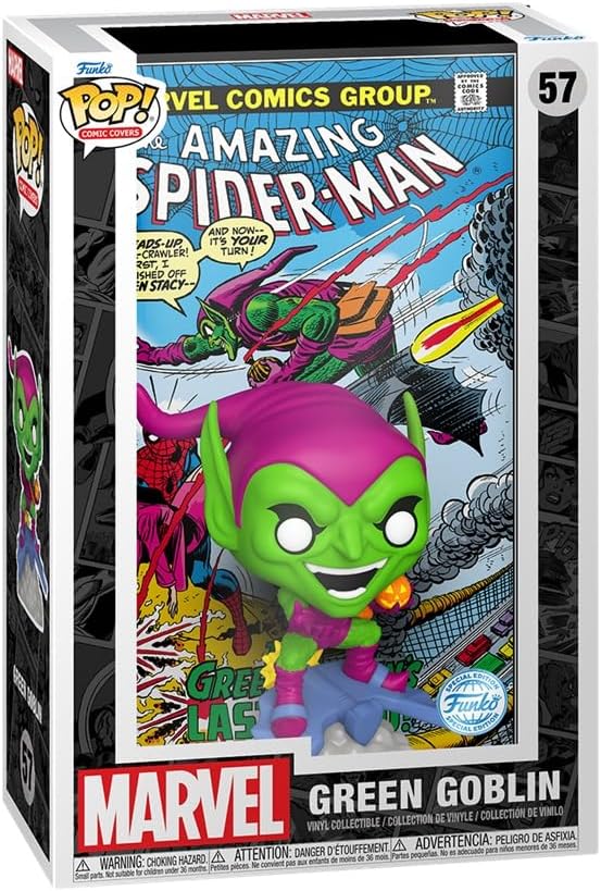 Funko POP! Comic Cover: Marvel The Amazing Spider-Man Green Goblin Vinyl Figure. - Avenue Treasures