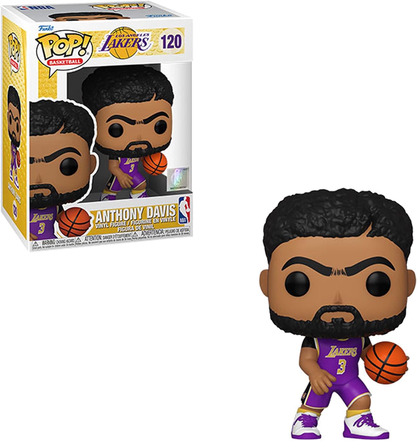 Funko NBA: Lakers - Anthony Davis (Purple Jersey) Pop! Vinyl Figure - Avenue Treasures