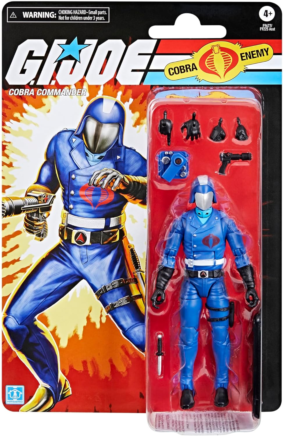 G.I. Joe Classified Series (Retro Card Back) Cobra Commander, Collectible 6 Inch Action Figure with 8 Accessories - Avenue Treasures