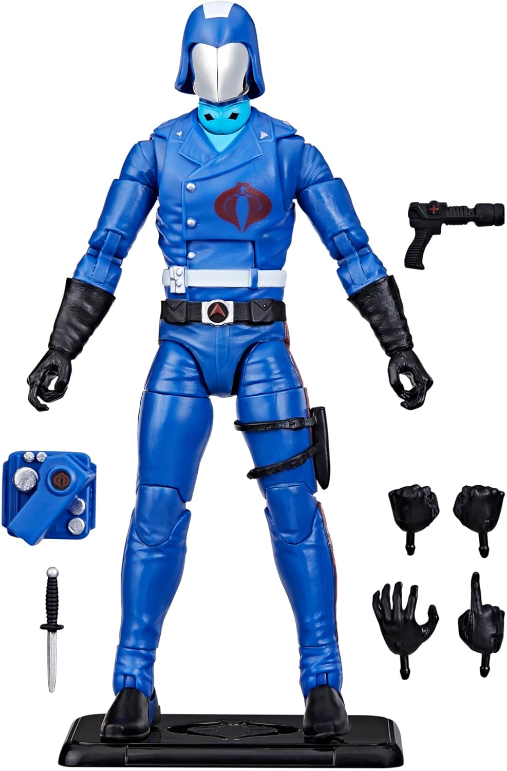 G.I. Joe Classified Series (Retro Card Back) Cobra Commander, Collectible 6 Inch Action Figure with 8 Accessories - Avenue Treasures