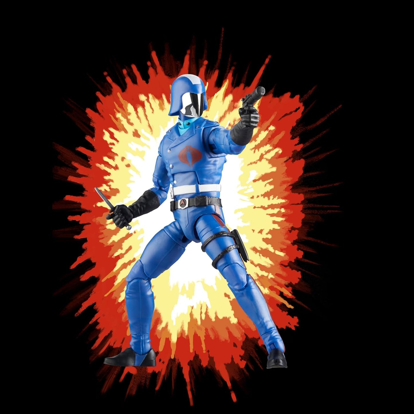 G.I. Joe Classified Series (Retro Card Back) Cobra Commander, Collectible 6 Inch Action Figure with 8 Accessories - Avenue Treasures