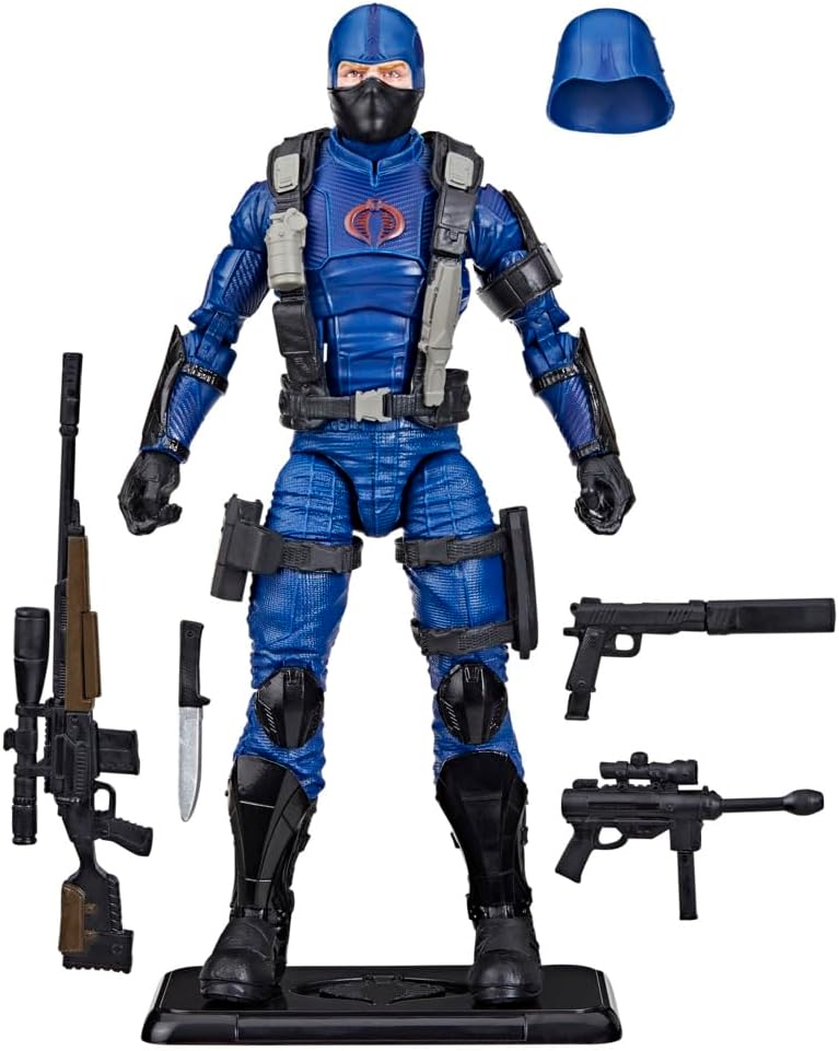 G.I. Joe Classified Series (Retro Card Back) Cobra Trooper, Collectible 6 Inch Action Figure Toy with 9 Accessories - Avenue Treasures