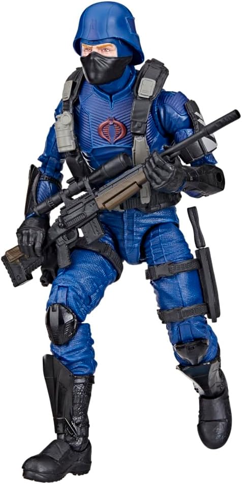 G.I. Joe Classified Series (Retro Card Back) Cobra Trooper, Collectible 6 Inch Action Figure Toy with 9 Accessories - Avenue Treasures