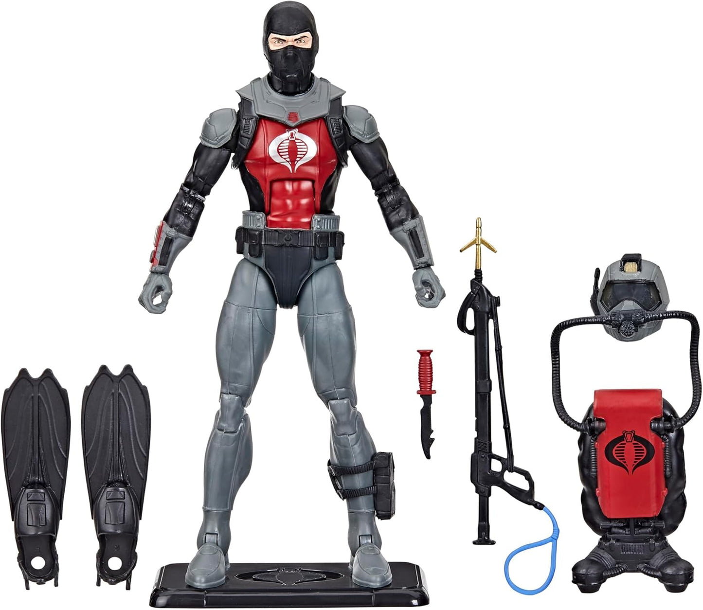 G.I. Joe Classified Series (Retro Card Back) Cobra EEL, Collectible 6-Inch Action Figure with 7 Accessories - Avenue Treasures