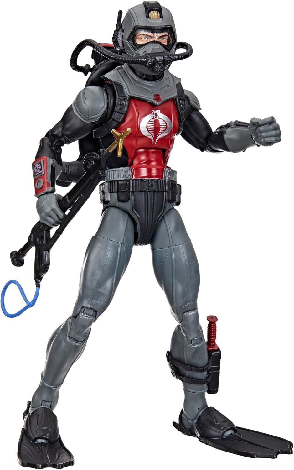 G.I. Joe Classified Series (Retro Card Back) Cobra EEL, Collectible 6-Inch Action Figure with 7 Accessories - Avenue Treasures