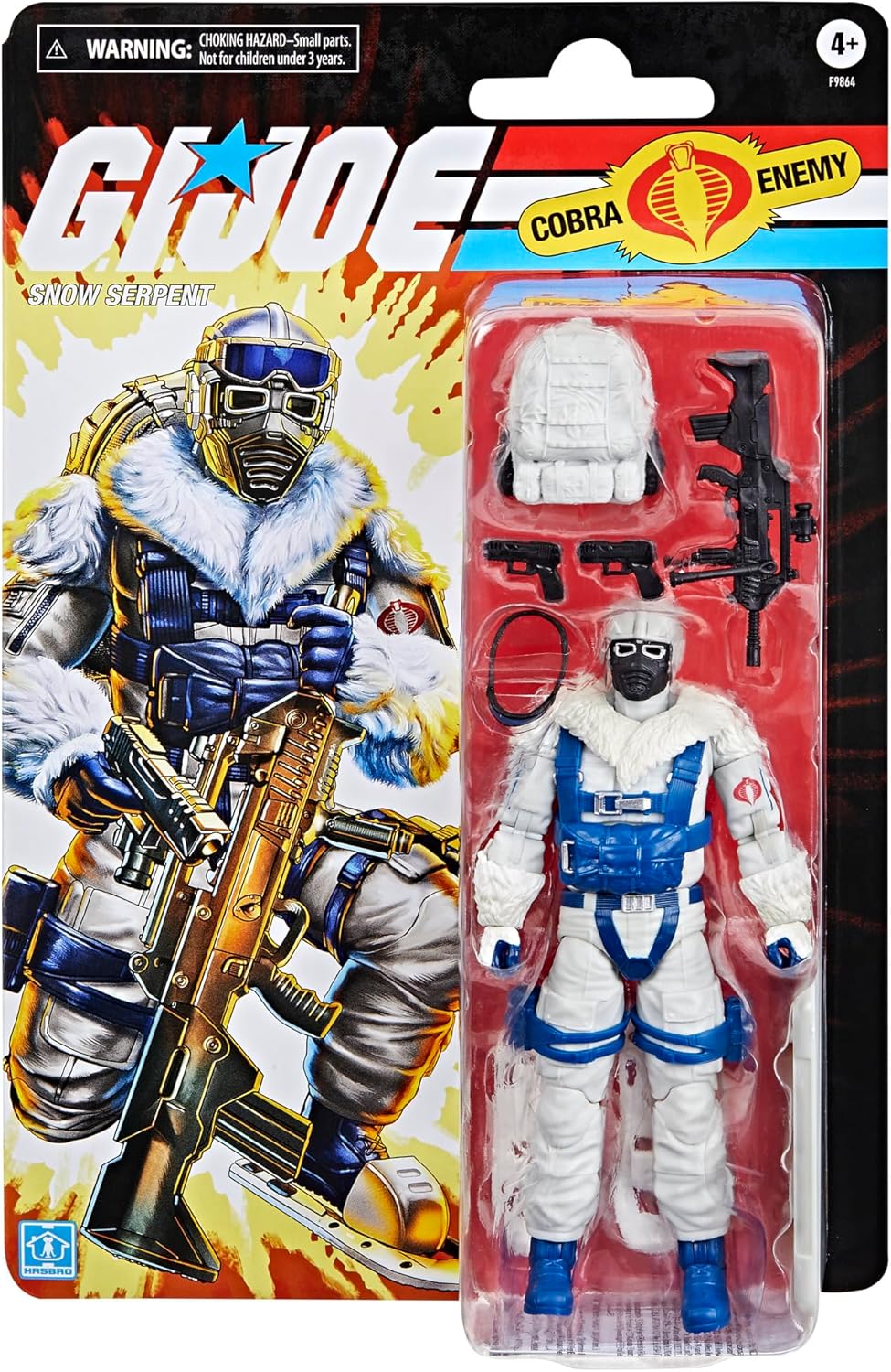 G.I. Joe Classified Series (Retro Card Back) Snow Serpent, Collectible 6-Inch Action Figure with 8 Accessories - Avenue Treasures