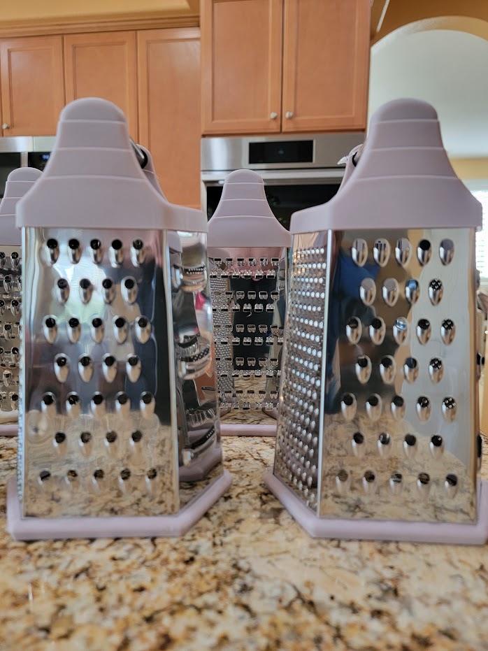 Phantom Chef 6-sided Professional Food & Cheese Grater - Stainless Steel, XL Size, 6 sides, Dishwasher Safe - Perfect Box Grater for cheese, vegetables, potato, squash, zucchini, carrots, lemons and cucumbers - Avenue Treasures