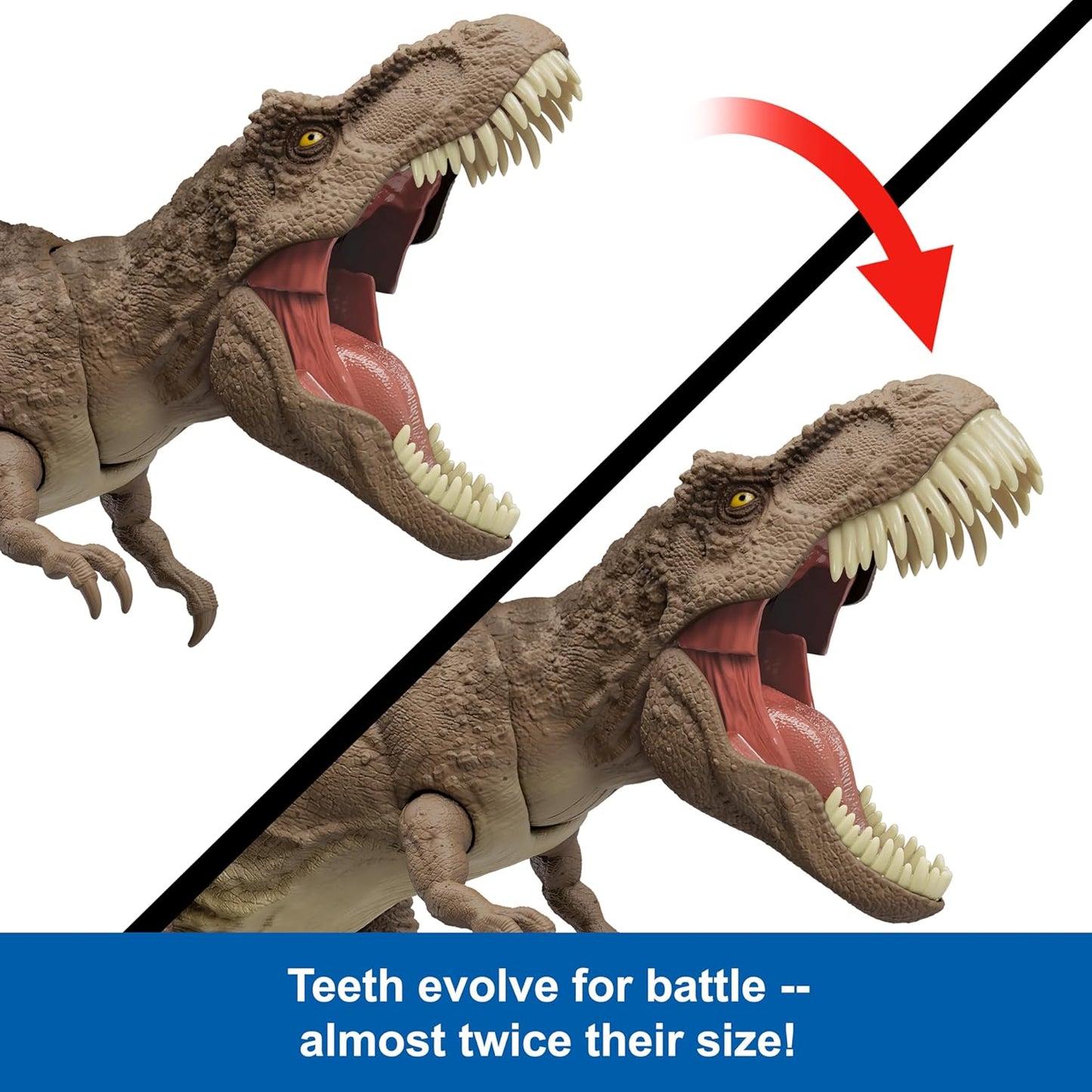 Jurassic World Chaos Theory All-Out Attack Tyrannosaurus Rex Dinosaur Action Figure Toy: T. rex with Rampage Attack, Chomp & Roar & Evolved Spikes, Digital Play, by Mattel. - Avenue Treasures