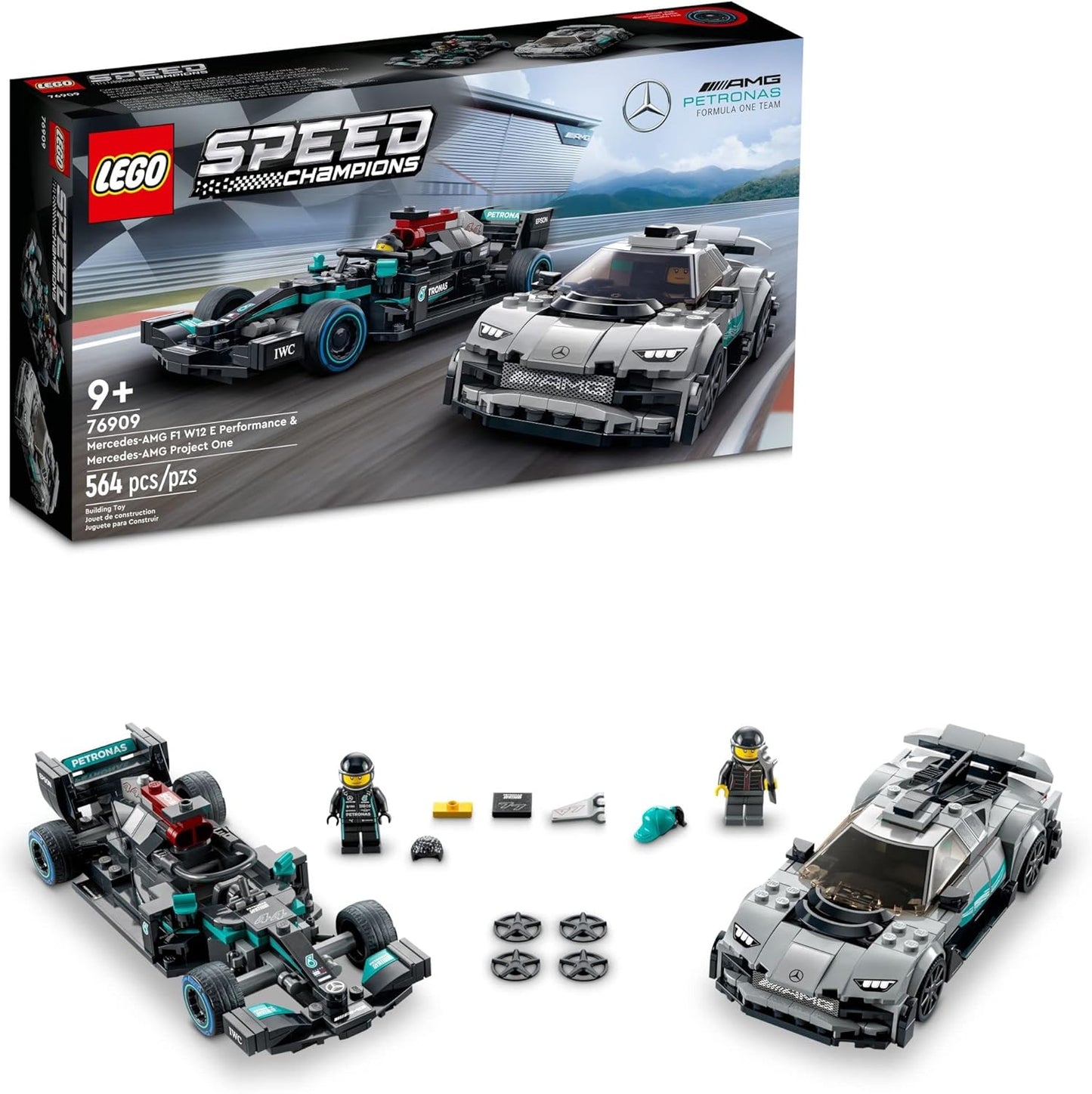LEGO Speed Champions Mercedes-AMG 2 Toy Car Models Set #76909 - Avenue Treasures