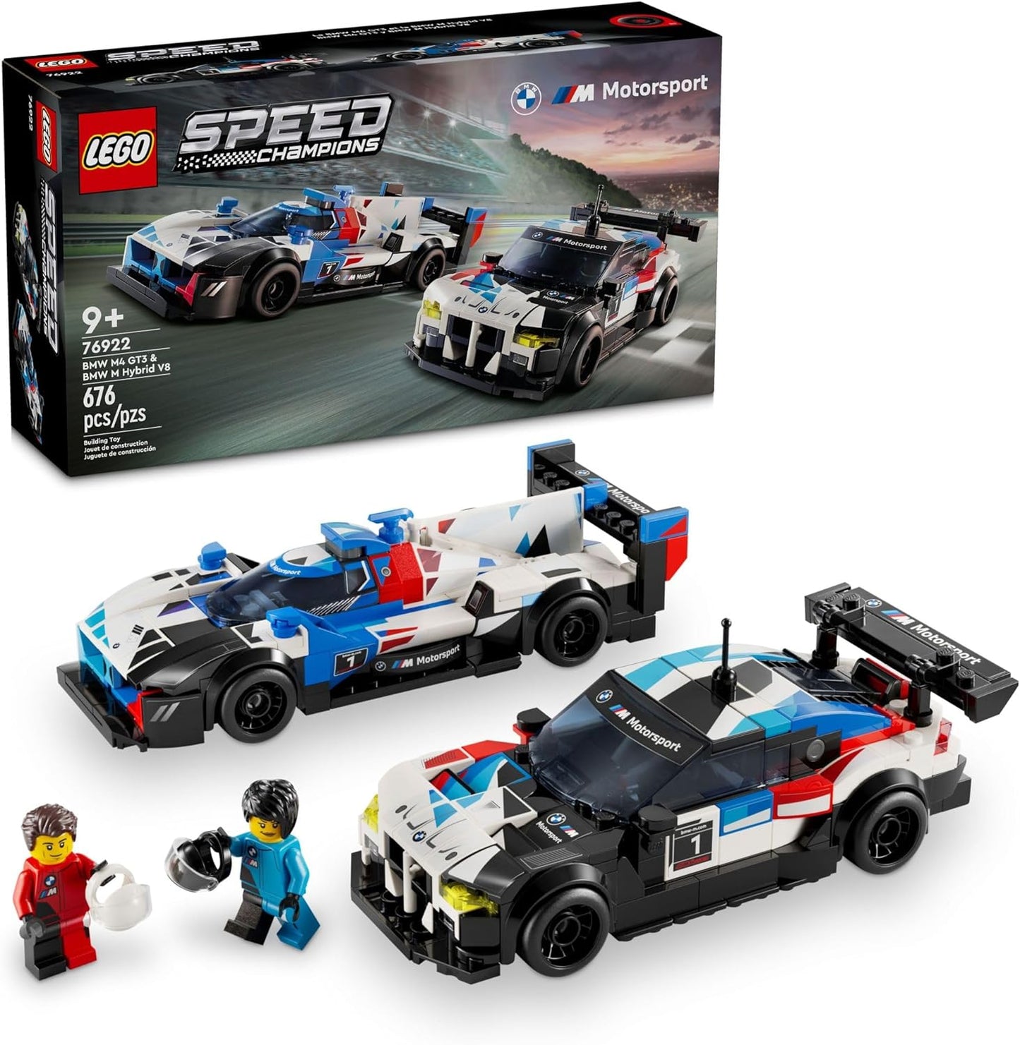 LEGO - Speed Champions BMW M4 GT3 & BMW M Hybrid V8 Race Cars #76922 - Avenue Treasures