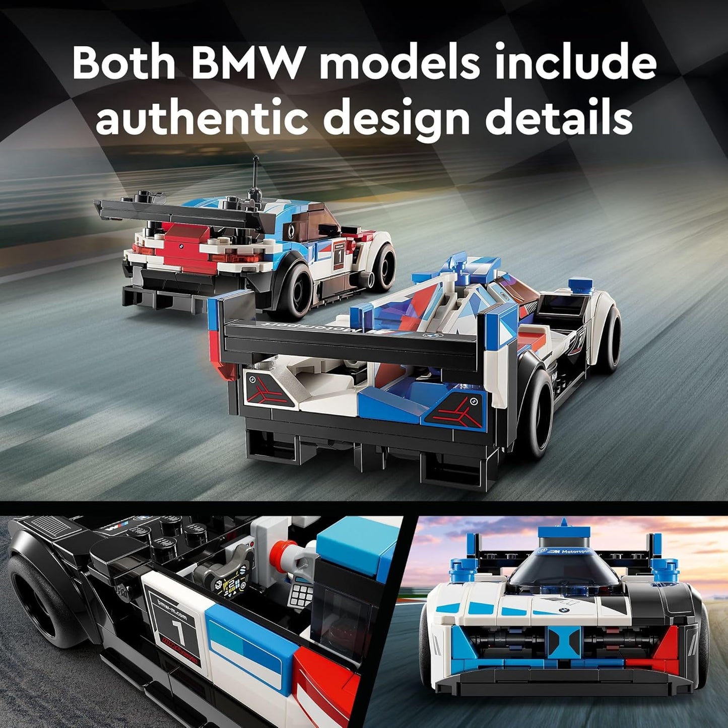 LEGO - Speed Champions BMW M4 GT3 & BMW M Hybrid V8 Race Cars #76922 - Avenue Treasures