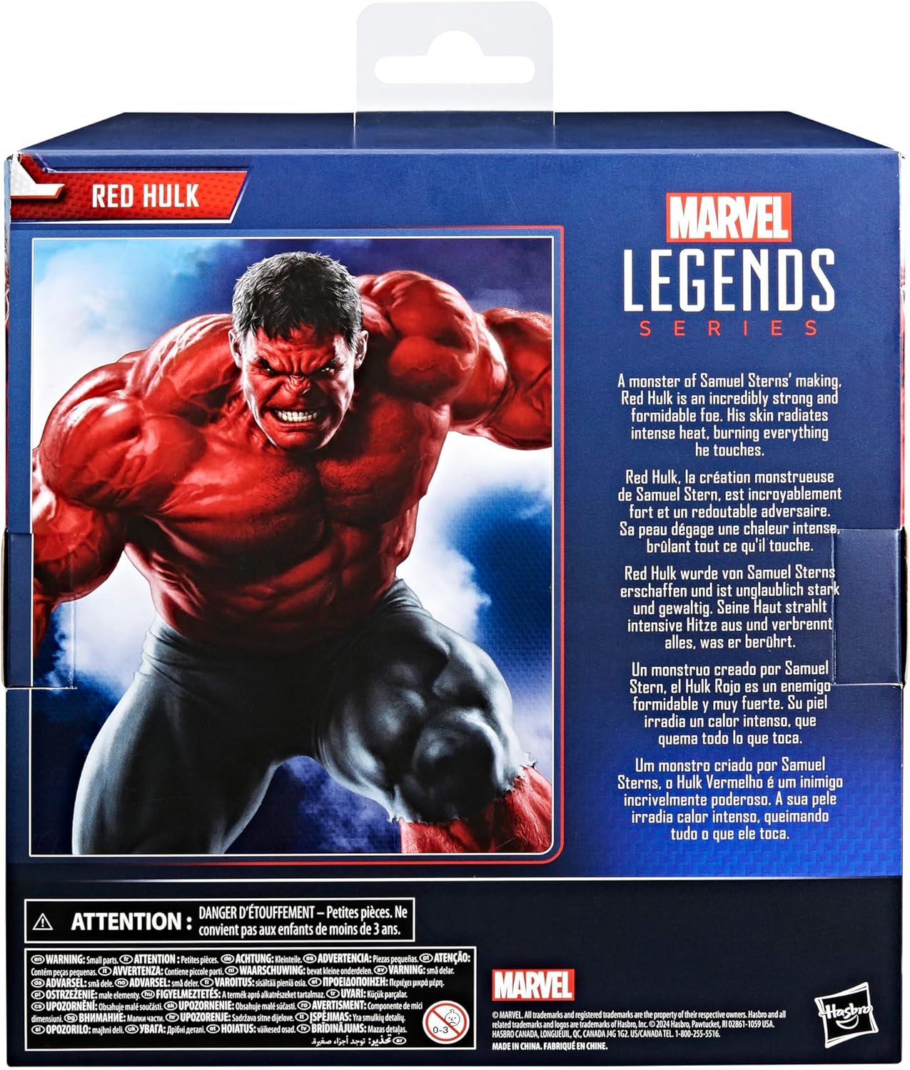 Marvel Legends Series Red Hulk, Captain America: Brave New World Collectible Deluxe 6 Inch Action Figure Toy - Avenue Treasures