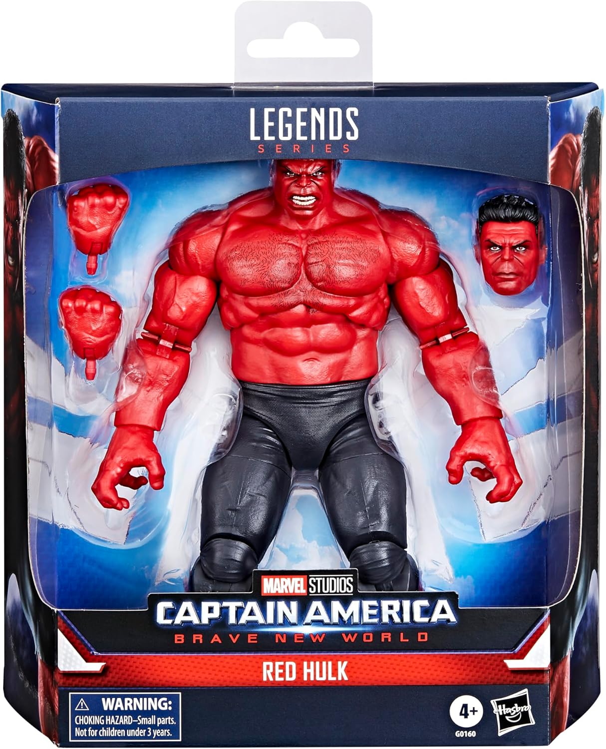 Marvel Legends Series Red Hulk, Captain America: Brave New World Collectible Deluxe 6 Inch Action Figure Toy - Avenue Treasures