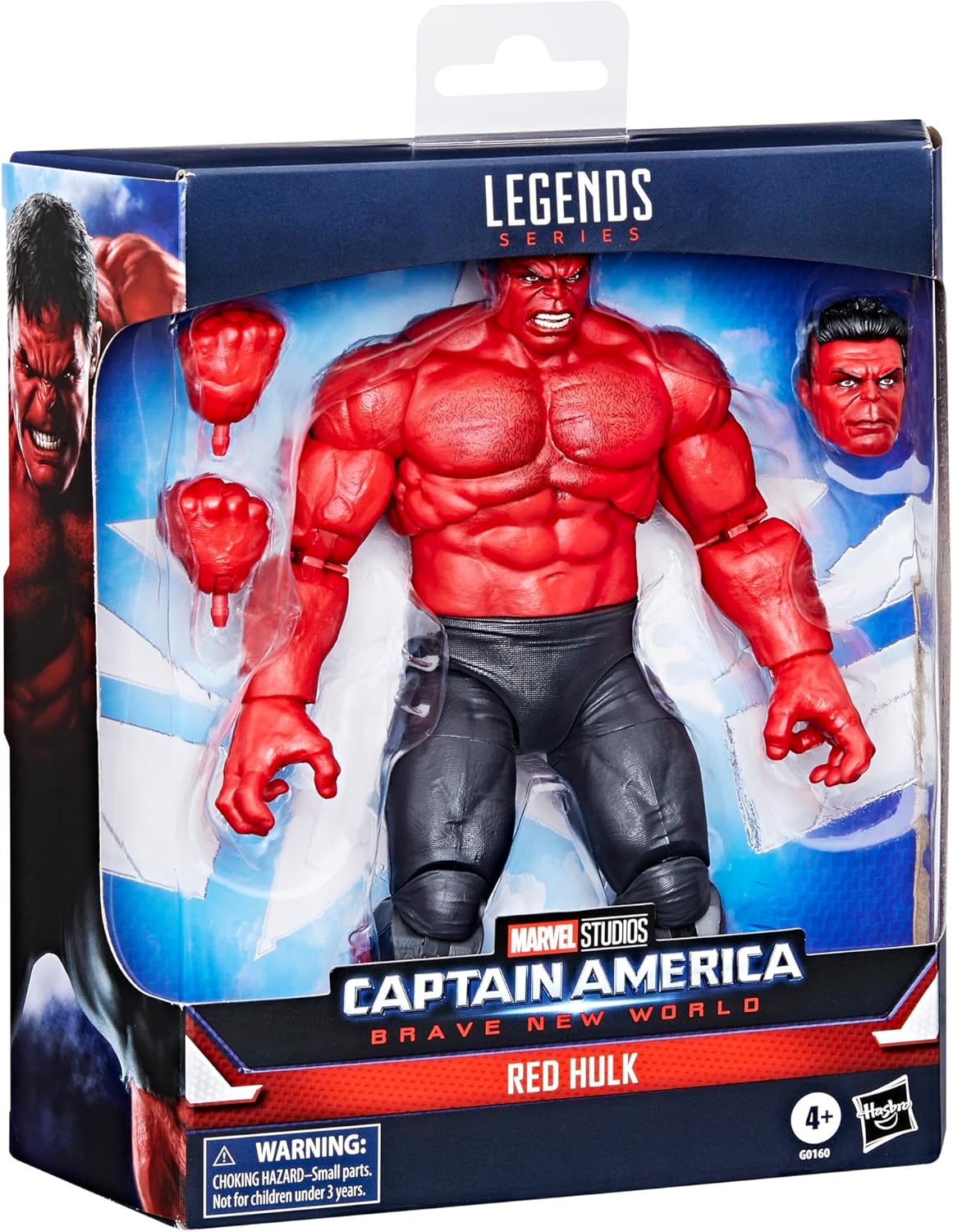 Marvel Legends Series Red Hulk, Captain America: Brave New World Collectible Deluxe 6 Inch Action Figure Toy - Avenue Treasures