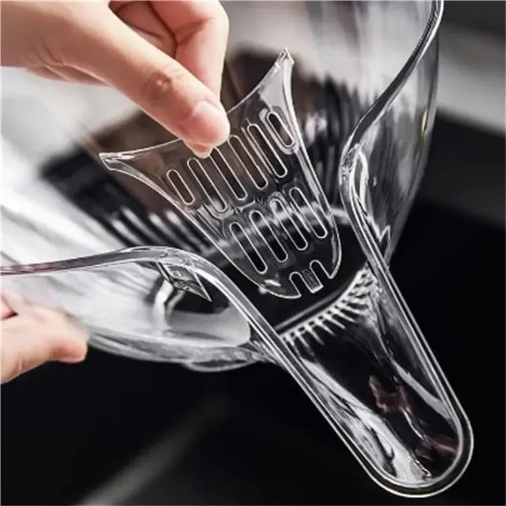 Fruit & Vegetable Washing Drain Basket - Clear, Colanders Strainers, Household Gadget Kitchen Accessories. - Avenue Treasures