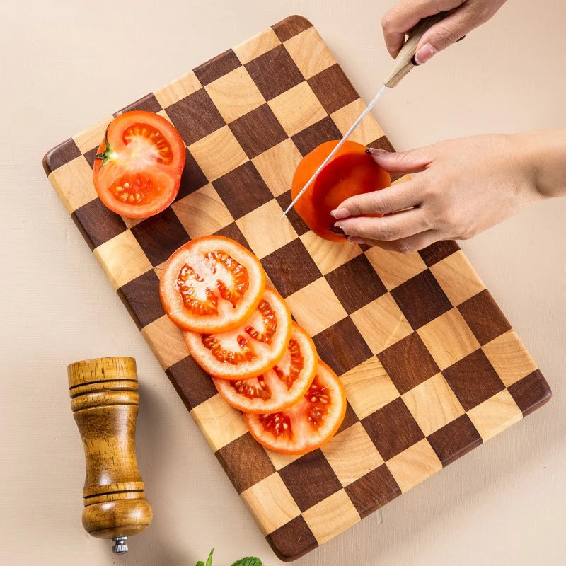 Creative Checkerboard Grid Designed Cutting Board - Avenue Treasures