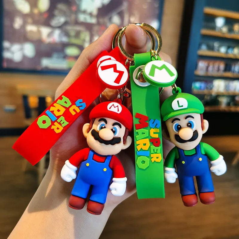Super Mario Action Figure Keychains - Multi - Avenue Treasures
