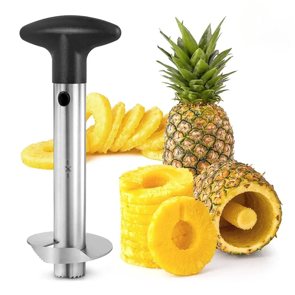 Magic Pineapple Core Remover - Fruit Slicer, Stainless Steel, Peeler with Sharp Blade, Fruit Core Separator, Kitchen Tool - Avenue Treasures