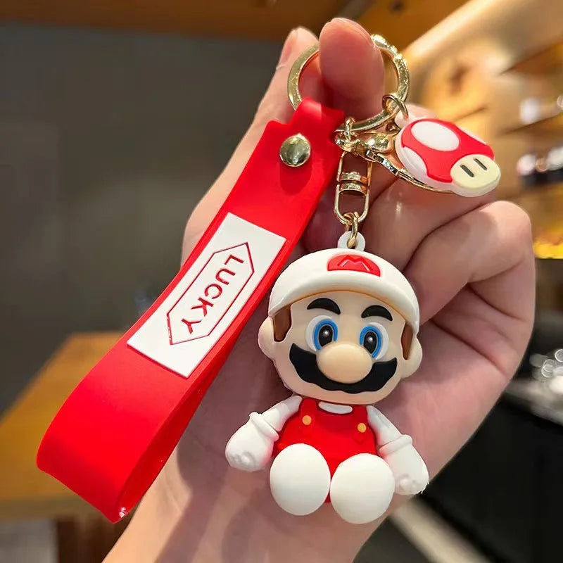 Super Mario Action Figure Keychains - Multi - Avenue Treasures
