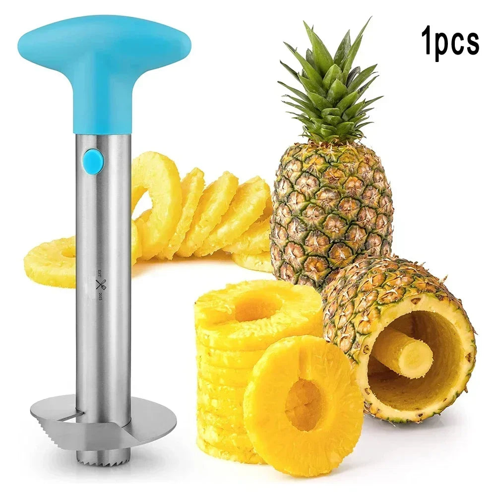 Magic Pineapple Core Remover - Fruit Slicer, Stainless Steel, Peeler with Sharp Blade, Fruit Core Separator, Kitchen Tool - Avenue Treasures