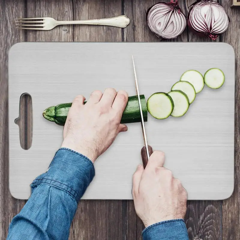 Titanium Cutting Boards - Stainless Steel Board & Thickened Double Sided. - Avenue Treasures