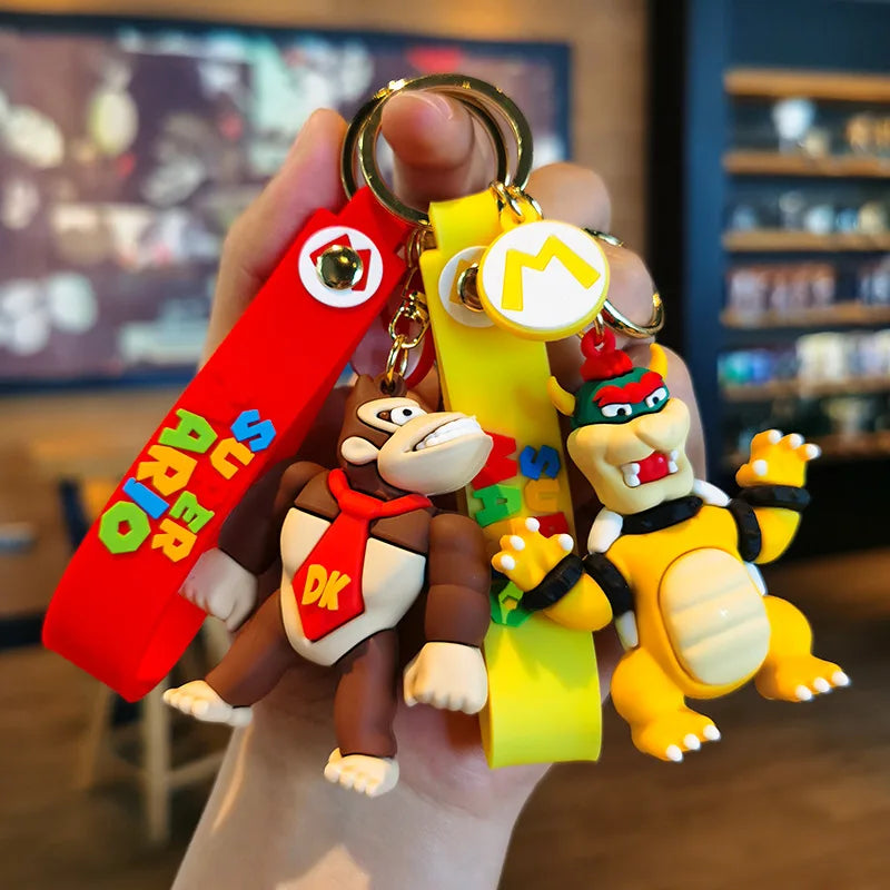 Super Mario Action Figure Keychains - Multi - Avenue Treasures