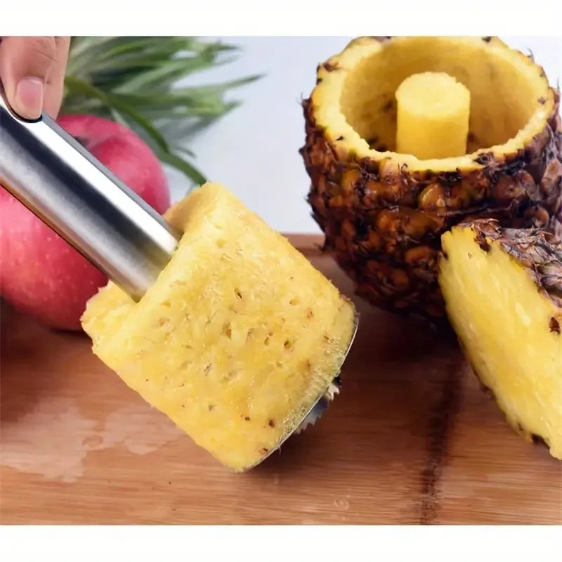 Magic Pineapple Core Remover - Fruit Slicer, Stainless Steel, Peeler with Sharp Blade, Fruit Core Separator, Kitchen Tool - Avenue Treasures