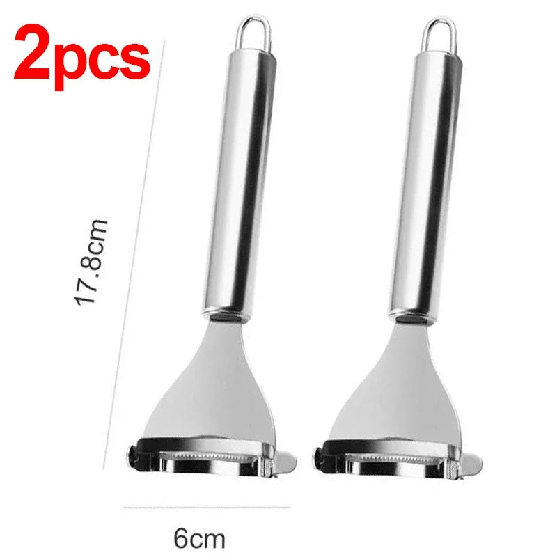 Stainless Steel Serrated Magic Corn Stripper/Peeler, 2-piece. - Avenue Treasures