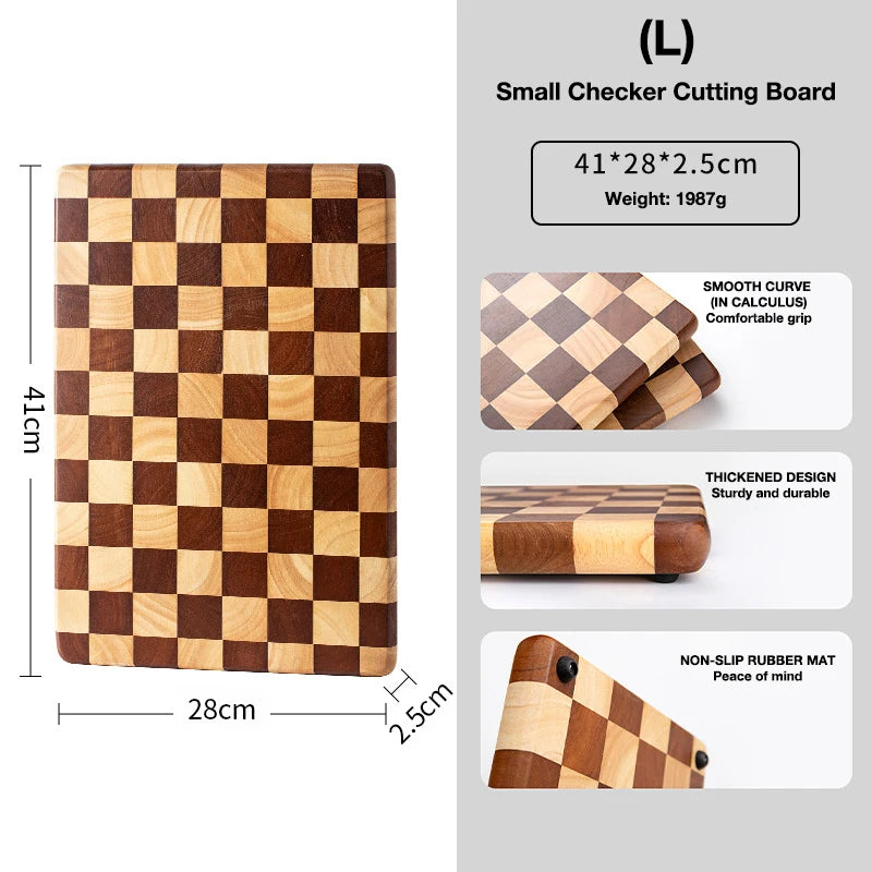 Creative Checkerboard Grid Designed Cutting Board - Avenue Treasures