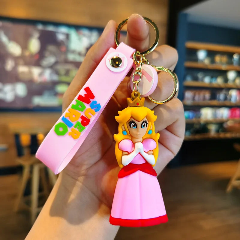 Super Mario Action Figure Keychains - Multi - Avenue Treasures