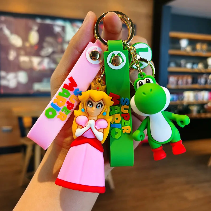 Super Mario Action Figure Keychains - Multi - Avenue Treasures